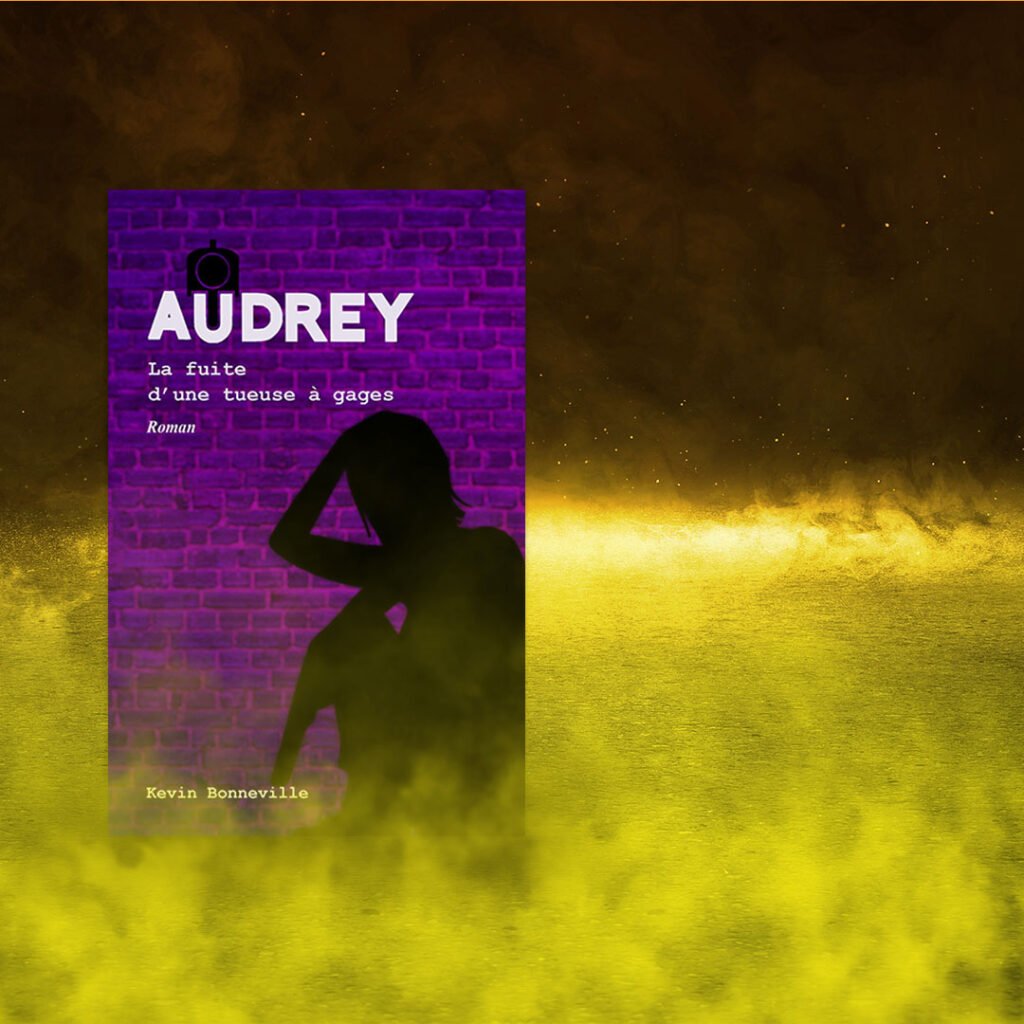 Livre Audrey tome 3 dans un nuage de fumés jaune