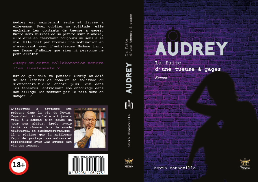 Couverture complete du tome 3 de la série de livre Audrey de l'auteur Kevin Bonneville